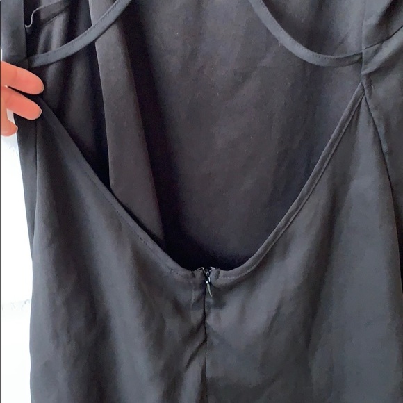 Black tank with open patterned back - Picture 3 of 3